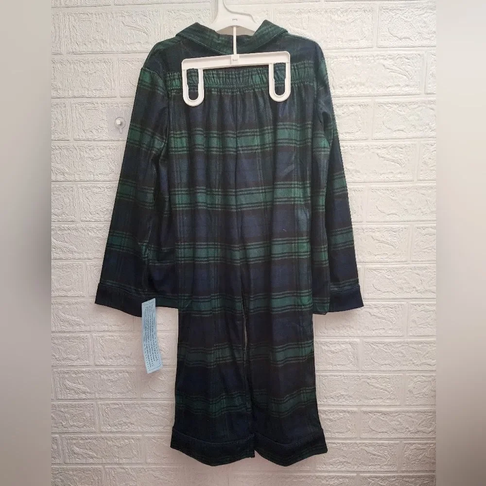 Wondershop at Target Unisex Boy Girl 2pc Family Sleep Set Green Blue Plaid NEW